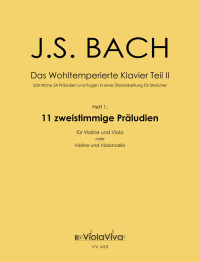 VV 623 • BACH - Wohltemperiertes Klavier Teil 2, Heft 1
