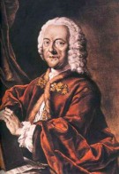 Georg Philipp Telemann, koloriertes Aquatintablatt von Valentin D. Preisler.