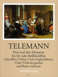 BP 1706 • TELEMANN Drei mal drei Minuete