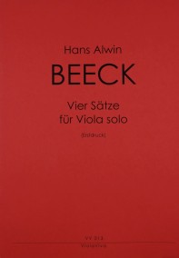 VV 013 • BEECK - Vier Sätze für Viola solo - Erstdruck - St