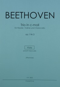 VV 302 • BEETHOVEN - Piano trio c minor, op1/3 viola part