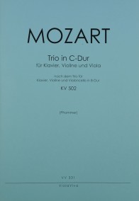 VV 331 • MOZART - Piano trio in C major - Piano score, part