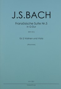 VV 351 • BACH - Französische Suite Nr.5 - Partitur, Stimmen