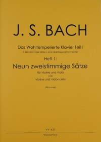 VV 621 • BACH - Wohltemp. Klavier, Teil 1, Heft 1