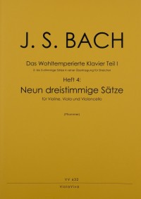 VV 632 • BACH - Wohltemp. Klavier part 1, Vol. 4: 9 dreisti