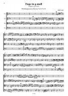 Notenbeispiel / Score example Fugue in g minor (orig. g sharp minor)