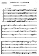 Notenbeispiel / Score example Prelude in c minor (orig. b minor)