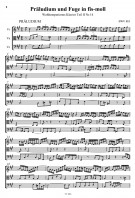 Notenbeispiel / Score example Prelude in F sharp minor