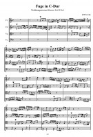 Notenbeispiel / Score exampleFugue in C Major Score